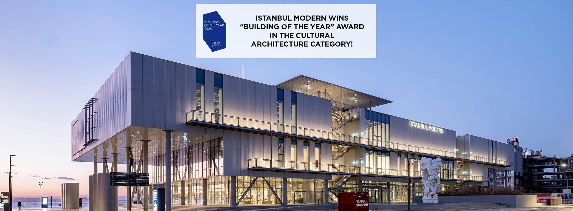 Another award for Istanbul Modern’s new museum building…